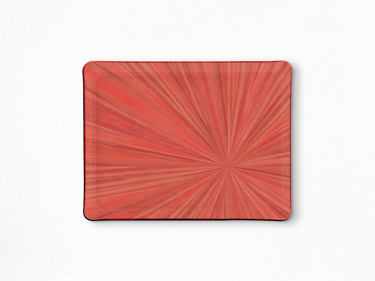 Coral Soleil Rectangular Vanity Tray
