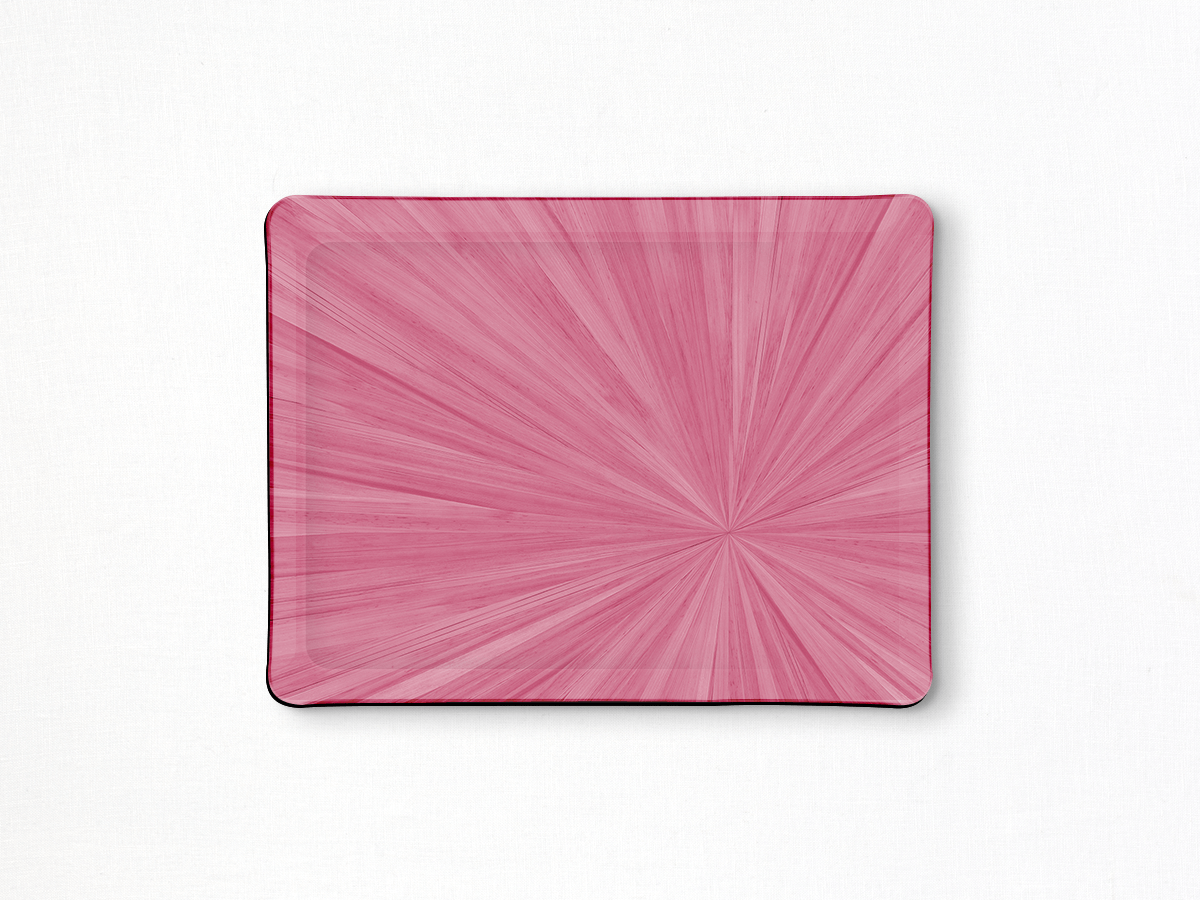 Pink Soleil Rectangular Vanity Tray
