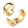 9mm & 5mm Jewelry Gold IP Huggie Earrings