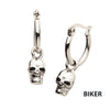 Steel Hoop Dangle Earrings