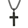 Black IP Cross Pendant