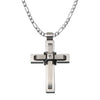 Two Layer X Center Cross Pendant