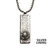 Steel Silver IP Dog Tag Pendant