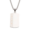 Steel Riveted Double Finish Dog Tag Pendant