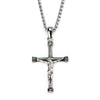 Steel Jesus Christ Crucifix Cross Pendant