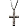 Steel Hammered Cross Pendant