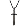 Steel Black IP Sword Pendant