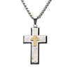 Gold IP Cross Pendant