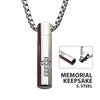 Steel Memorial Cross Pendant