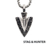 Antiqued Steel Arrowhead Pendant