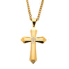 Gold IP Cross Pendant