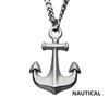 Steel Antiqued Nautical Anchor Pendant
