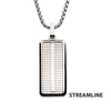 Steel Streamline Dog Tag Pendant