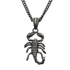 Antiqued Steel Scorpion Pendant