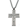 Steel & Multi-Holes Steel Cross Pendant