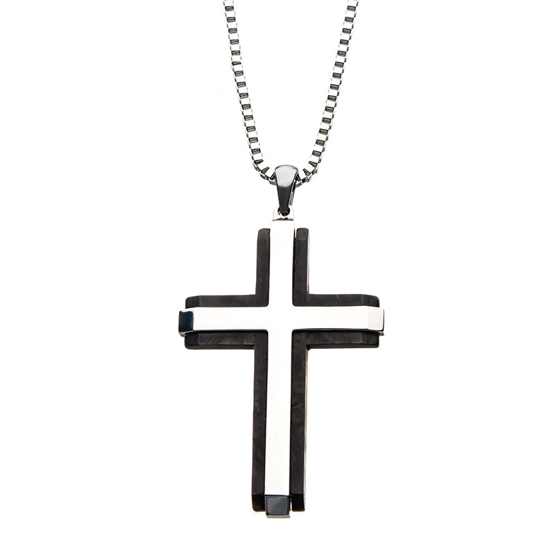 Double-Layer Cross Pendant