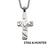 Matte Steel 3D Canyon Pattern Pendant