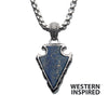 Lapis Lazuli Stone Frame Pendant