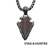 Tiger Eye Stone Frame Pendant
