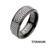 Titanium Black IP Comfort Fit Ring