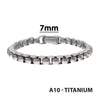 7mm Titanium Matte Box Chain Bracelet