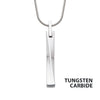 Tungsten Carbide Warped Monolith Pendant