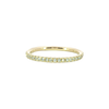 14K Yellow Gold Eternity Ring with Round Lab Grown Diamonds