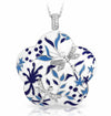 Sterling Silver Porcelain Pendant