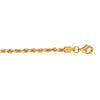 10K Yellow Gold 2.75mm Solid Diamond Cut Royal Rope Chain Necklace
