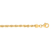 10K Yellow Gold 3.0mm Solid Diamond Cut Royal Rope Chain Necklace