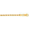 10K Yellow Gold 3.5mm Solid Diamond Cut Royal Rope Chain Necklace