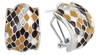 Sterling Silver Snakeskin Earrings
