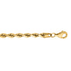 10K Yellow Gold 4.0mm Solid Diamond Cut Royal Rope Chain Necklace