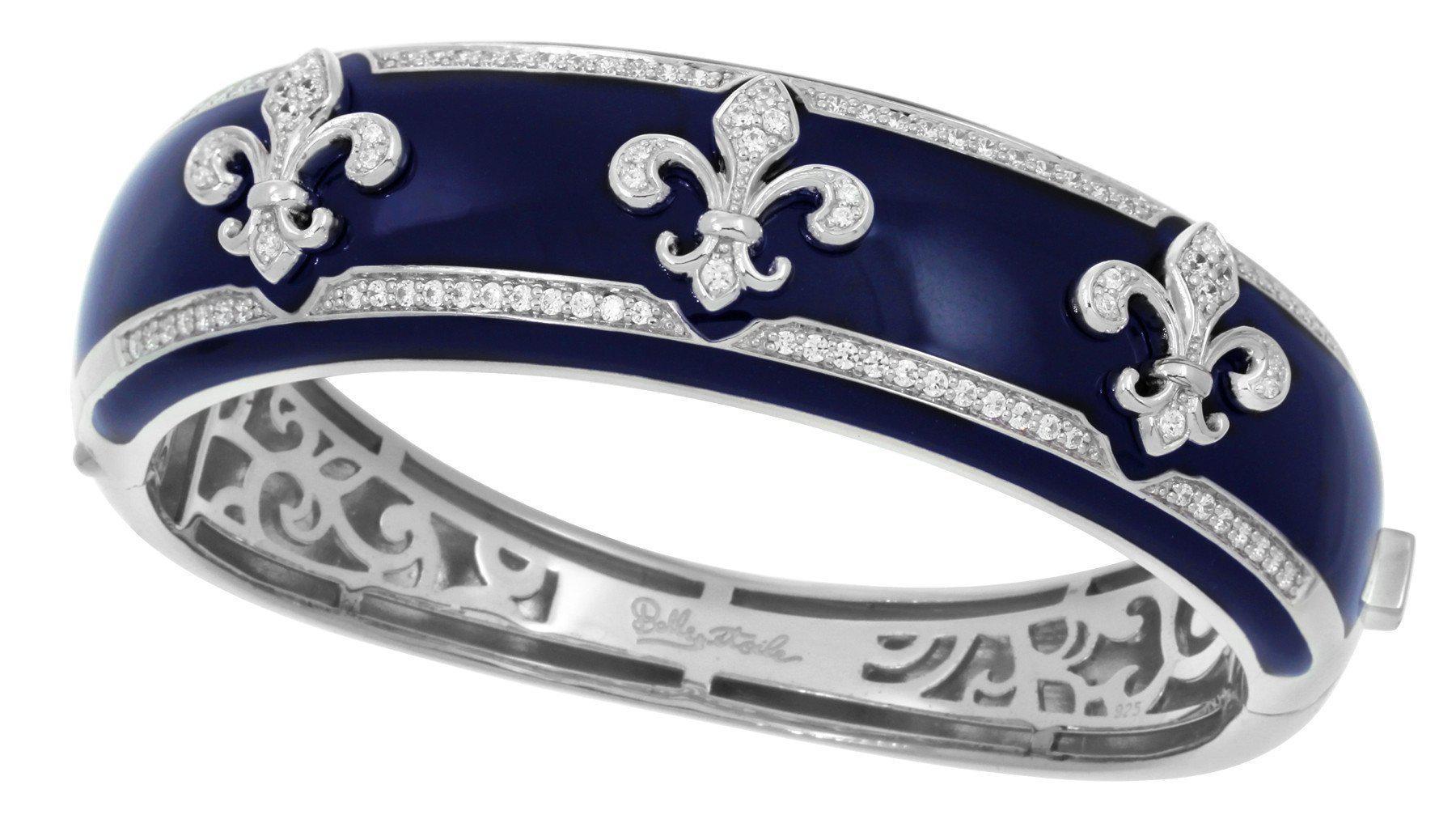 Sterling Silver Fleur de Lis Bangle