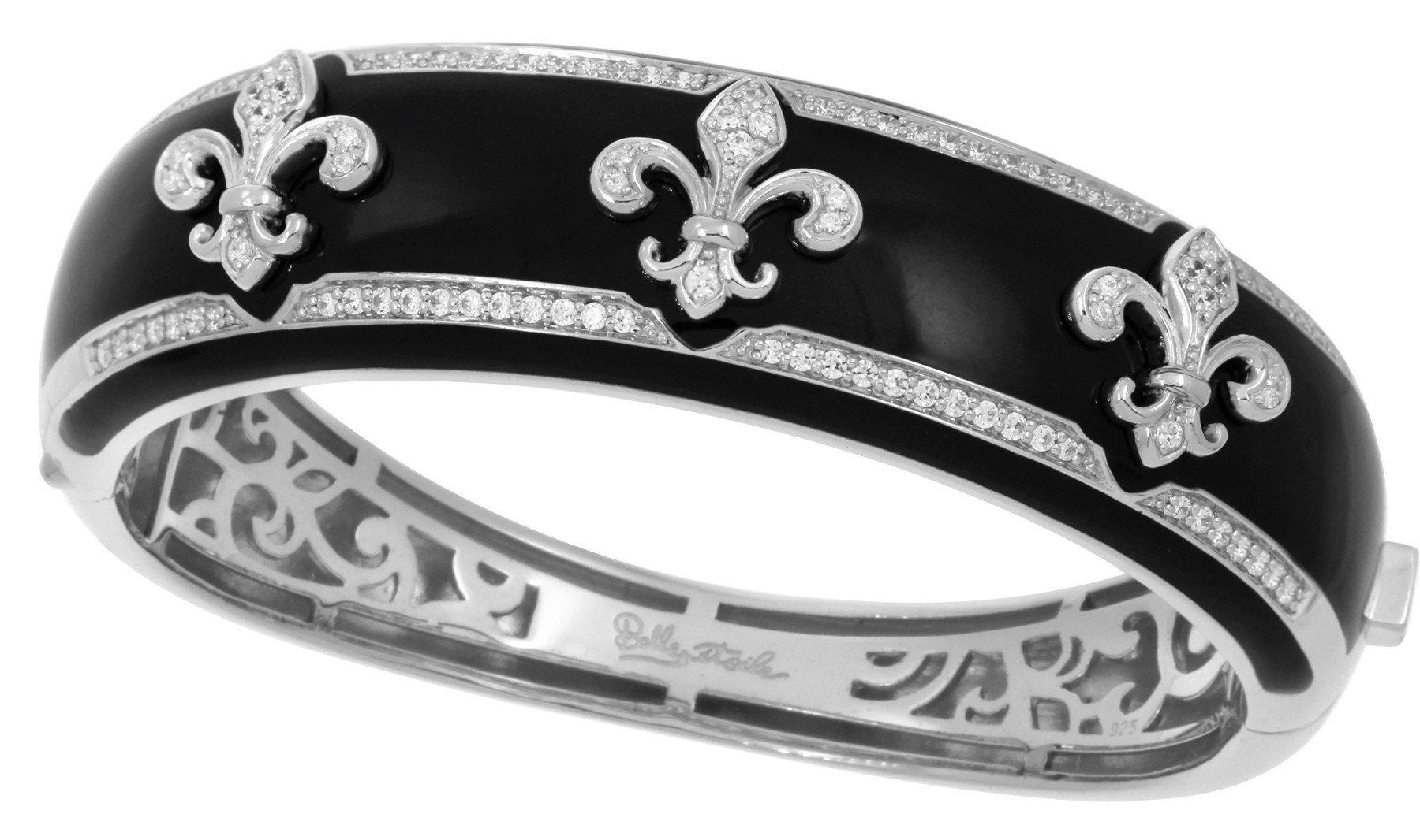 Sterling Silver Fleur de Lis Bangle