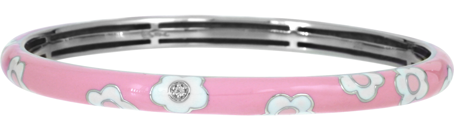 Sterling Silver Petite Fleur Bangle