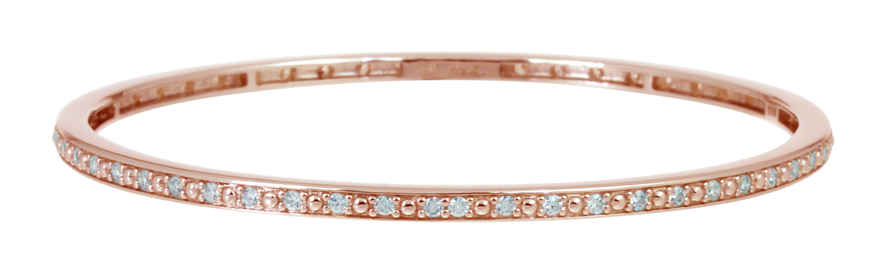 Sterling Silver Accent Stone Bangle
