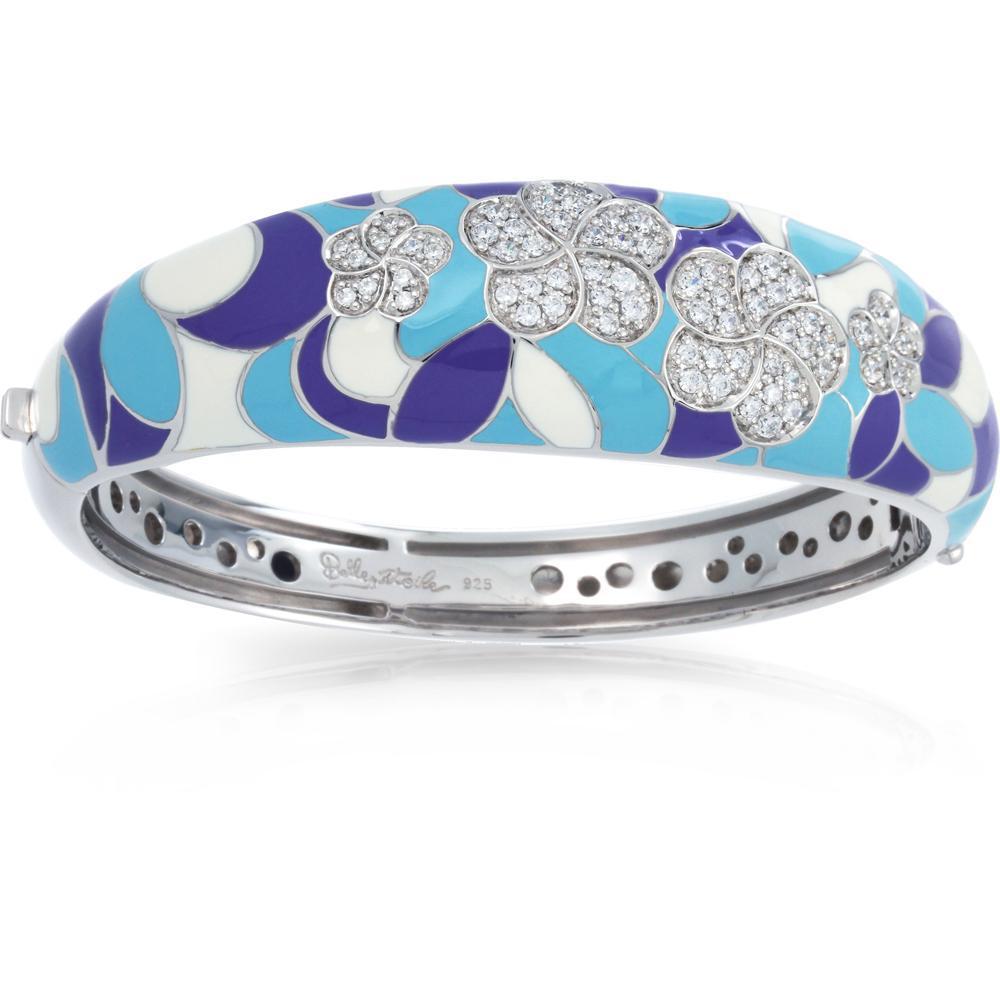 Sterling Silver Plumeria Bangle