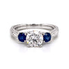 14K White Gold Sapphire Ring