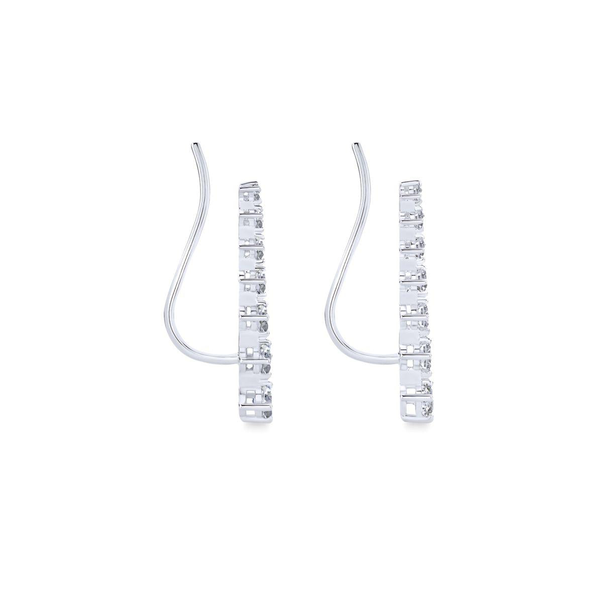 14k White Gold and Diamond Earrings – Magee Jewelry