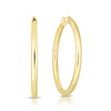 10K Yellow Gold 3x40mm Hoop Earring