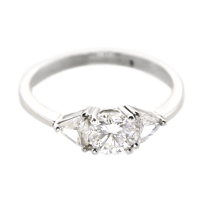Platinum Three Stone Diamond Engagement Ring