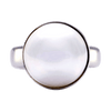 Classic 14K White Gold Mabé Pearl Ring