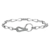 14K White Gold Diamond Link Bracelet
