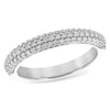 14K White Gold Diamond Pavé Wedding Band