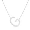 Sterling Silver G Letter Necklace