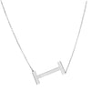 Sterling Silver I Letter Necklace