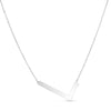 Sterling Silver L Letter Necklace
