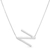 Sterling Silver N Letter Necklace