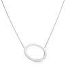 Sterling Silver O Letter Necklace